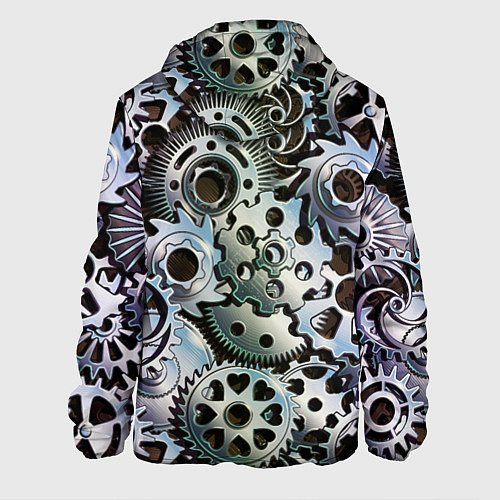 Мужская куртка Стимпанк шестеренки Steampunk / 3D-Белый – фото 2