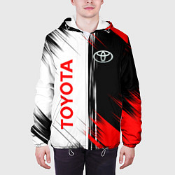 Куртка с капюшоном мужская Toyota Sport Auto, цвет: 3D-белый — фото 2