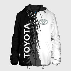 Куртка с капюшоном мужская Toyota sport вектор, цвет: 3D-черный