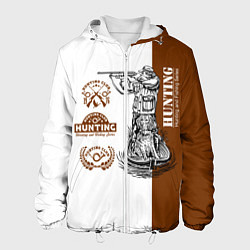 Куртка с капюшоном мужская Охота на Утку, цвет: 3D-белый