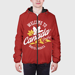 Куртка с капюшоном мужская Канада Canada, цвет: 3D-черный — фото 2