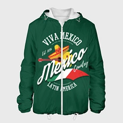 Куртка с капюшоном мужская Мексика Mexico, цвет: 3D-белый