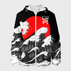 Куртка с капюшоном мужская Kisatsutai - Корпус бойни демонов, цвет: 3D-белый