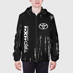 Куртка с капюшоном мужская ТОЙОТА TRD 4X4 - Краски, цвет: 3D-черный — фото 2