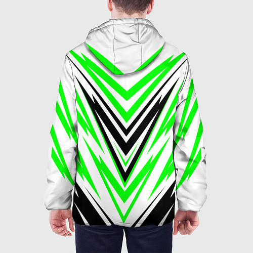 Мужская куртка Абстрактная симметрия / 3D-Черный – фото 4