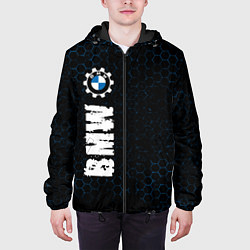 Куртка с капюшоном мужская БМВ BMW Шестеренка, цвет: 3D-черный — фото 2
