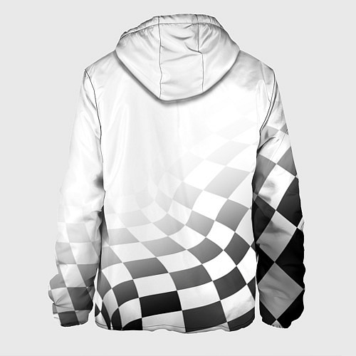 Мужская куртка Митсубиси Mitsubishi финишный флаг / 3D-Белый – фото 2