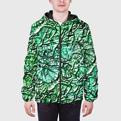 Куртка с капюшоном мужская Fashion pattern 2025, цвет: 3D-черный — фото 2
