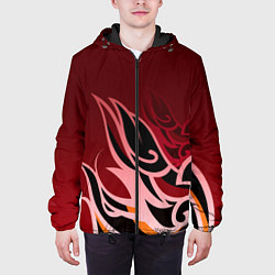 Куртка с капюшоном мужская ТОМА GENSHIN IMPACT, цвет: 3D-черный — фото 2