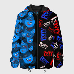 Куртка с капюшоном мужская Poppy Half Patter, цвет: 3D-черный