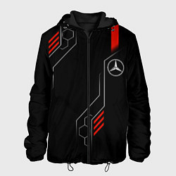 Куртка с капюшоном мужская AMG MERCEDES ТЕХНОЛОГИИ, цвет: 3D-черный