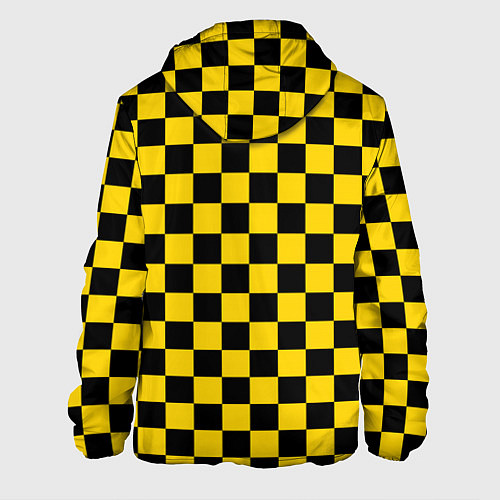 Мужская куртка Такси Шахматные Клетки / 3D-Черный – фото 2