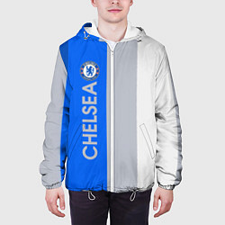 Куртка с капюшоном мужская Chelsea football club, цвет: 3D-белый — фото 2