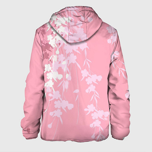 Мужская куртка Цветущая ива / 3D-Белый – фото 2