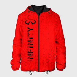 Куртка с капюшоном мужская ИНФИНИТИ Infinity Соты, цвет: 3D-черный
