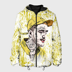 Куртка с капюшоном мужская Lil Peep CryBaby Yellow Лил Пип, цвет: 3D-черный