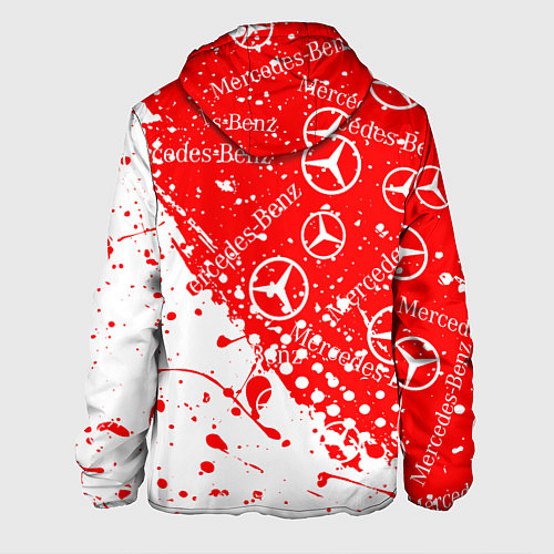 Мужская куртка Mercedes Паттерн Брызги красок / 3D-Белый – фото 2