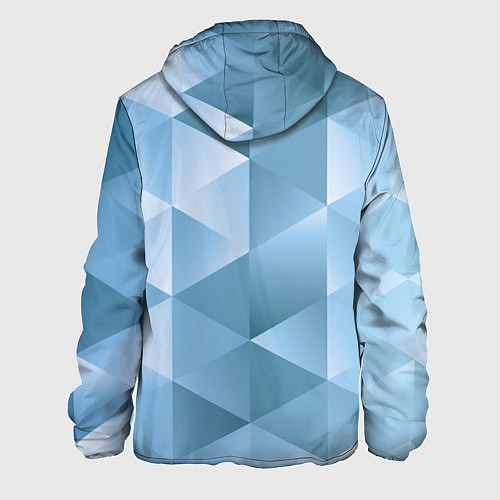 Мужская куртка Треугольники 3D Frozzen 2022 / 3D-Белый – фото 2