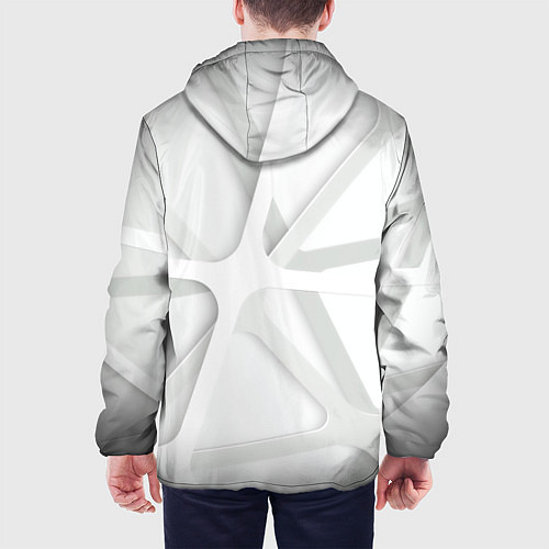 Мужская куртка Паутина Белая 3D 2022 / 3D-Черный – фото 4