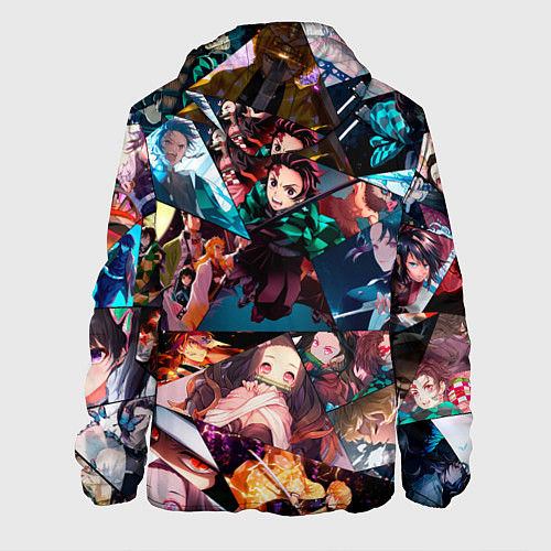 Мужская куртка Kimetsu no aiba Все персонажи / 3D-Белый – фото 2