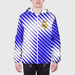 Куртка с капюшоном мужская Real madrid реал мадрид, цвет: 3D-белый — фото 2