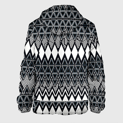 Мужская куртка Белые ромбы / 3D-Белый – фото 2
