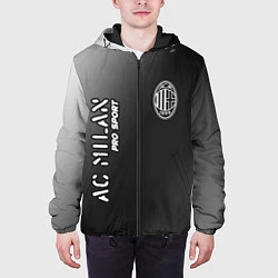 Куртка с капюшоном мужская AC MILAN AC Milan Pro Sport, цвет: 3D-черный — фото 2