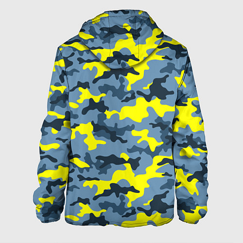 Мужская куртка Камуфляж Жёлто-Голубой / 3D-Белый – фото 2