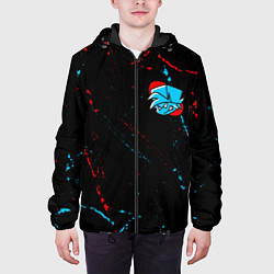 Куртка с капюшоном мужская ФРАЙДЕЙ НАЙТ ФАНКИН - ПАРЕНЬ, цвет: 3D-черный — фото 2