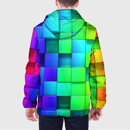 Мужская куртка Color geometrics pattern Vanguard / 3D-Черный – фото 4