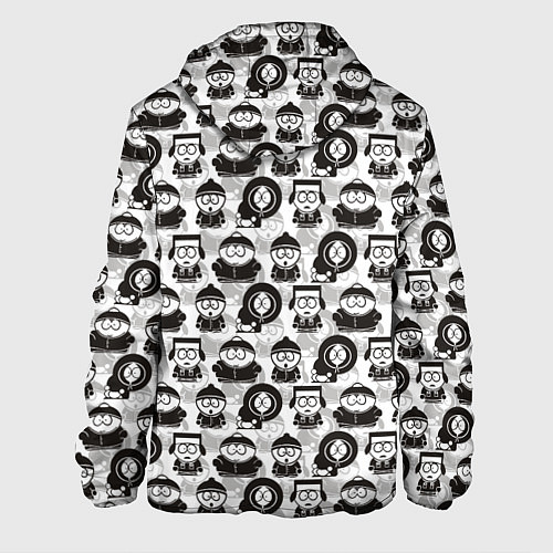 Мужская куртка Южный парк - персонажи South Park / 3D-Белый – фото 2