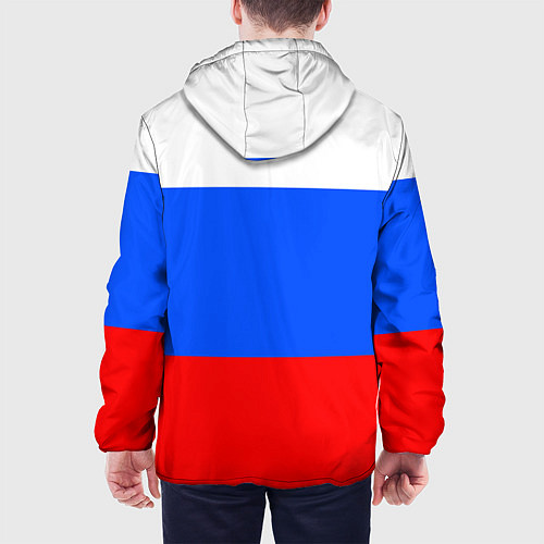 Мужская куртка Флаг России с серпом и молотом / 3D-Черный – фото 4