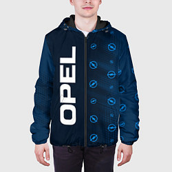 Куртка с капюшоном мужская OPEL Абстракция, цвет: 3D-черный — фото 2