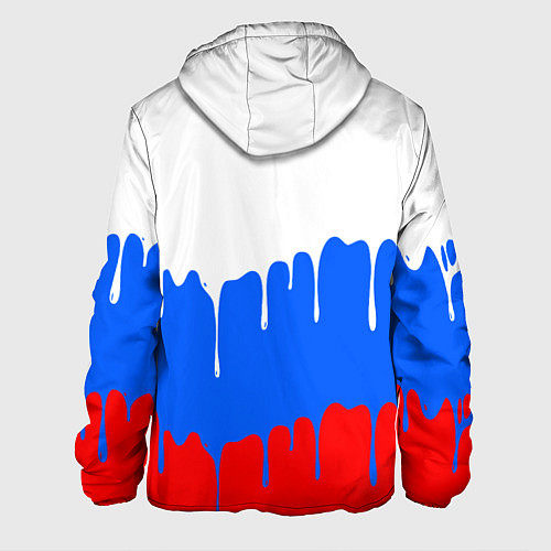 Мужская куртка Флаг герб russia / 3D-Белый – фото 2