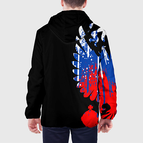 Мужская куртка Герб russia / 3D-Черный – фото 4