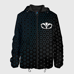 Куртка с капюшоном мужская ДЭУ - Соты, цвет: 3D-черный