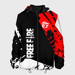 Куртка с капюшоном мужская FREE FIRE ФРИ ФАЕР, цвет: 3D-черный
