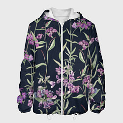 Мужская куртка Цветы Фиолетовые