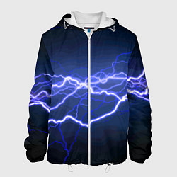Куртка с капюшоном мужская Lightning Fashion 2025 Neon, цвет: 3D-белый