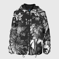 Куртка с капюшоном мужская Смерть в цветах Дополнение Коллекция Get inspired!, цвет: 3D-черный