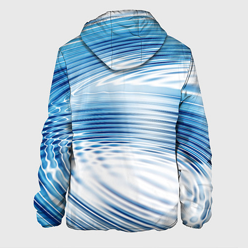 Мужская куртка Круги на воде Океан Wave / 3D-Белый – фото 2