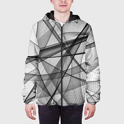 Куртка с капюшоном мужская Сеть Коллекция Get inspired! Fl-181, цвет: 3D-черный — фото 2