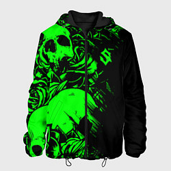 Куртка с капюшоном мужская Сабатон sabaton черепа, цвет: 3D-черный