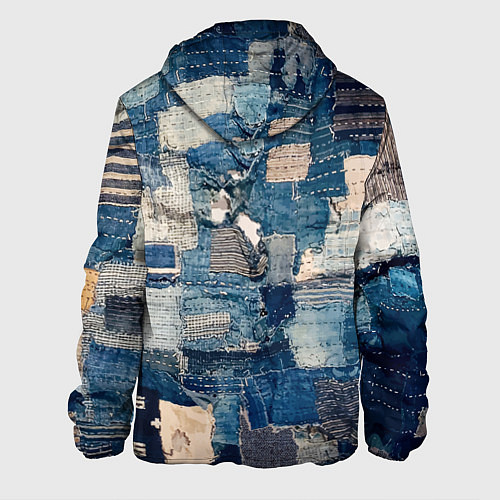 Мужская куртка Patchwork Jeans Осень Зима 2023 / 3D-Белый – фото 2