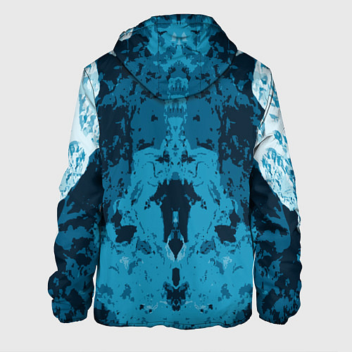 Мужская куртка Абстрактный графический узор Abstraction / 3D-Белый – фото 2