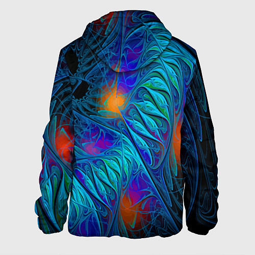 Мужская куртка Neon pattern Неоновый паттерн / 3D-Белый – фото 2