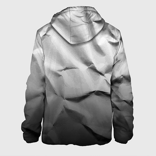 Мужская куртка Мятая бумага Текстура Crumpled Paper Texture / 3D-Белый – фото 2