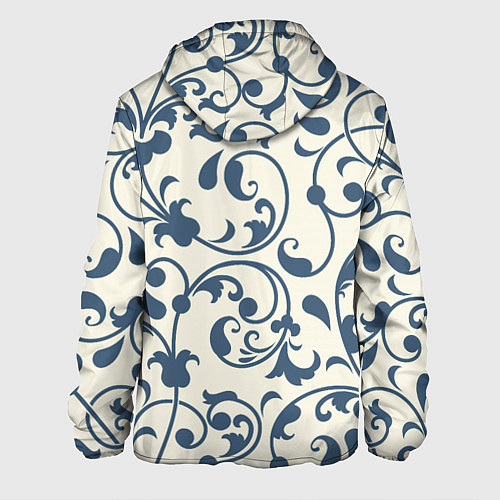 Мужская куртка Гжелевый вьюнок / 3D-Белый – фото 2