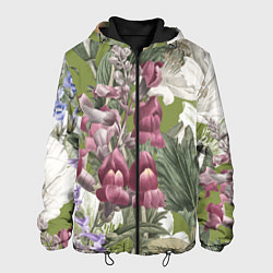 Мужская куртка Цветы Ностальгический Весенний Узор