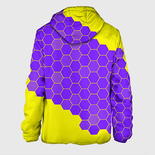 Мужская куртка ФОРТНАЙТ - ЛАМА Соты / 3D-Черный – фото 2